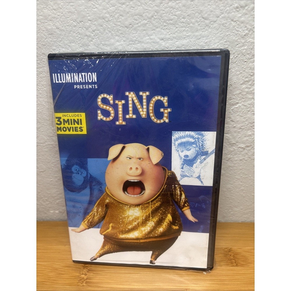 Sing (DVD,‎ 2016, Includes 3 Mini-Movies) Matthew McConaughey, Reese Witherspoon